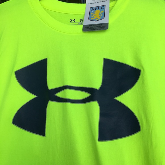 Under Armour Other - MENS UNDER ARMOR BRIGHT YELLOW & NAVY TEE SZ L